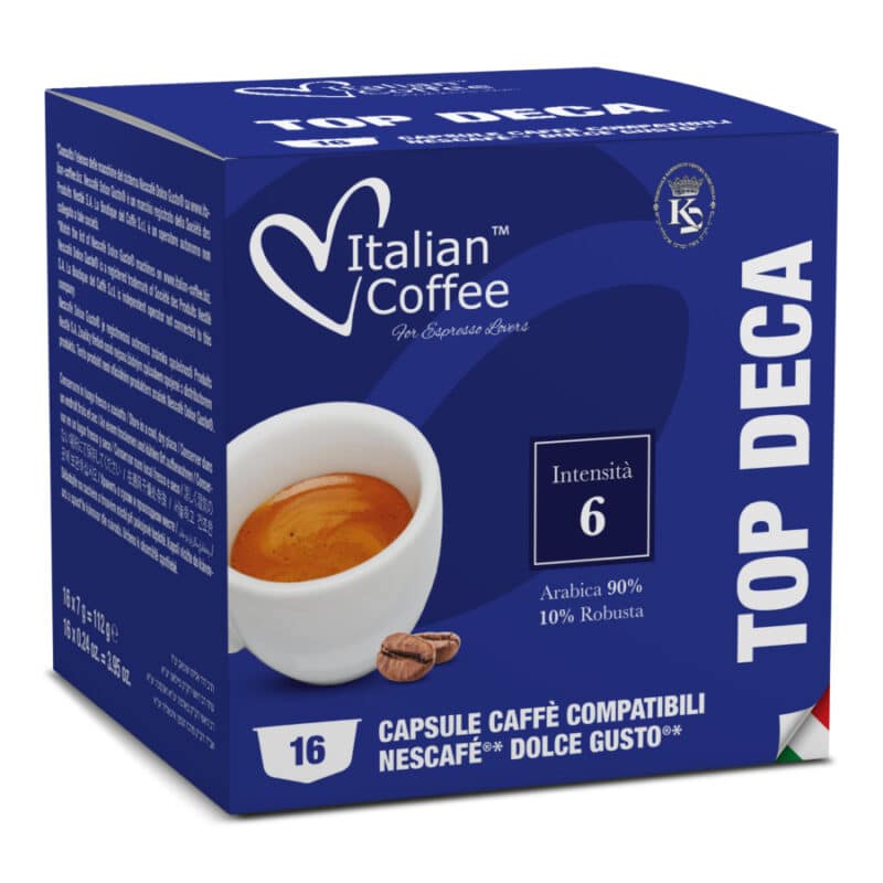 Top Deka Italian Coffee (kawa bezkofeinowa) kapsułki do Dolce Gusto - 16 kapsułek
